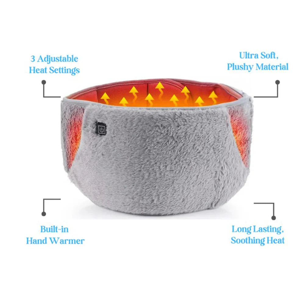 3 Levels Electric Graphene Heating Pad Cold-Proof Uterine Belt Cold-Proof Hand Waist Warming Pad USB Recharging Abdominal Warmer