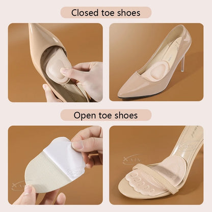 【Xxin】2/4Pcs Forefoot Pads Non-slip High Heels Insole Thickened sponge Women Insoles for Shoes