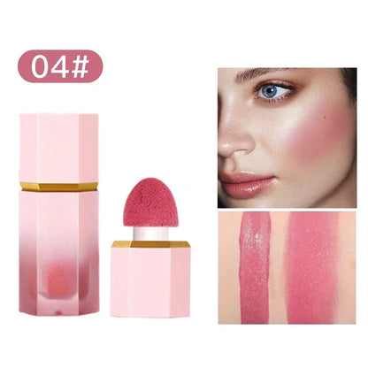 1pcs drop ship make up Liquid Blush Facial Nourishing Blusher Gel Cream Multi-purpose Lip Gloss Makeup Blush wholesale