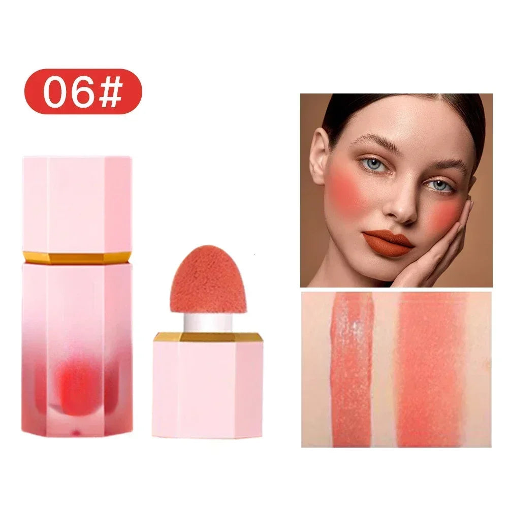 1pcs drop ship make up Liquid Blush Facial Nourishing Blusher Gel Cream Multi-purpose Lip Gloss Makeup Blush wholesale