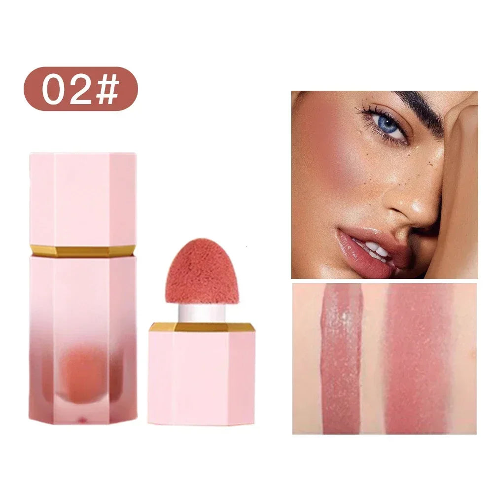 1pcs drop ship make up Liquid Blush Facial Nourishing Blusher Gel Cream Multi-purpose Lip Gloss Makeup Blush wholesale