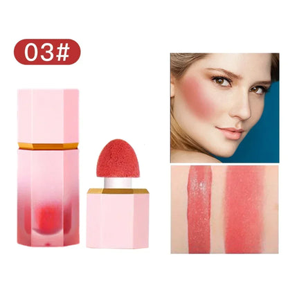 1pcs drop ship make up Liquid Blush Facial Nourishing Blusher Gel Cream Multi-purpose Lip Gloss Makeup Blush wholesale