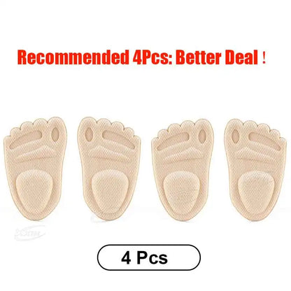 【Xxin】2/4Pcs Forefoot Pads Non-slip High Heels Insole Thickened sponge Women Insoles for Shoes