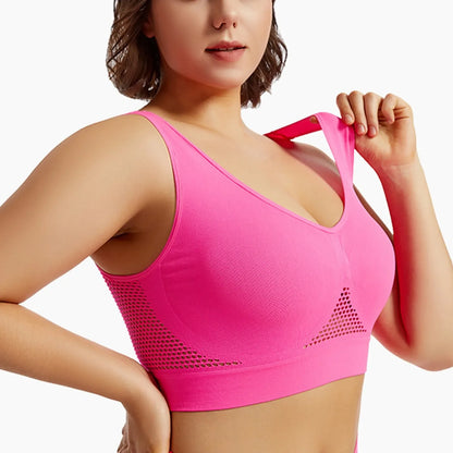 Beautiful Back Sports Bra Shockproof Running Fitness Anti-sagging Upper Collection Soft Support High-strength Women's Yoga Vest